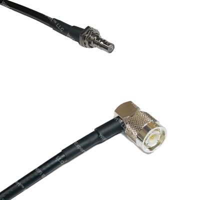 LMR195 QMA Female Bulkhead to TNC Male Angle RF Cable Rapid-SHIP LOT