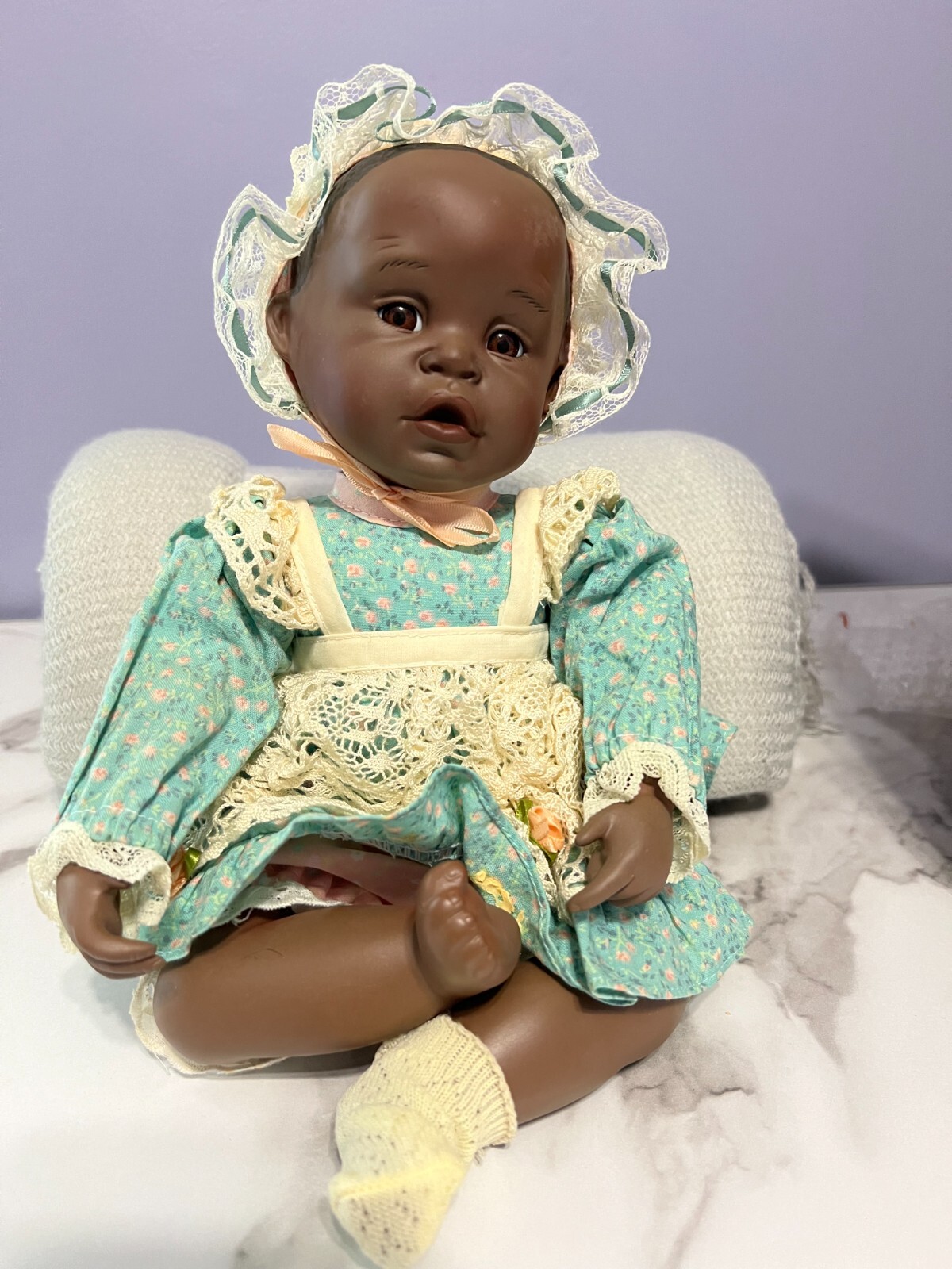 Edwin Knowles "Danielle" African American Porcelain Baby Doll eBay