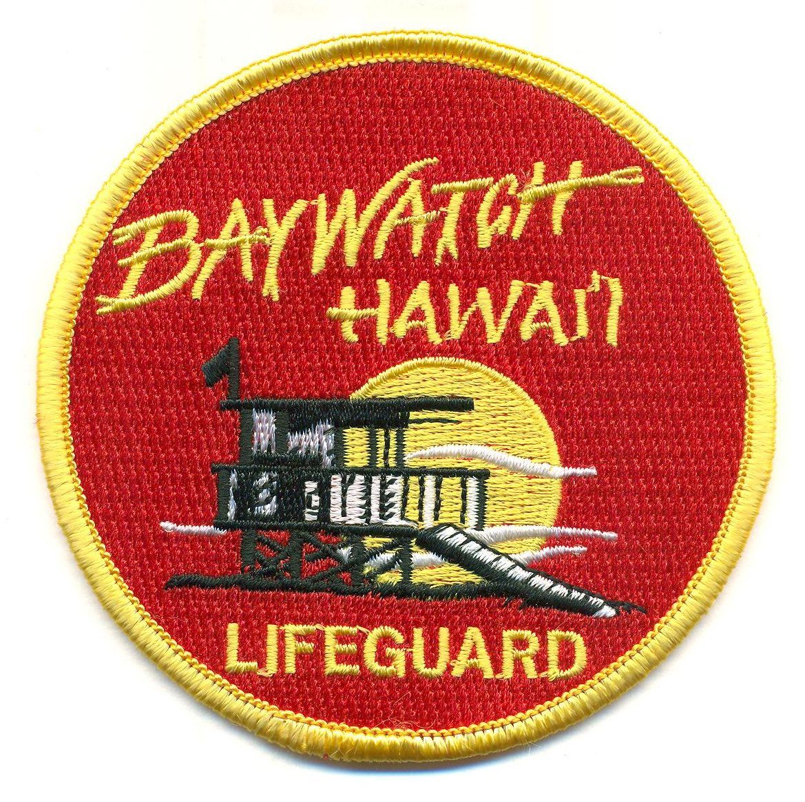 BAYWATCH RED HAWAII PATCH BAY05