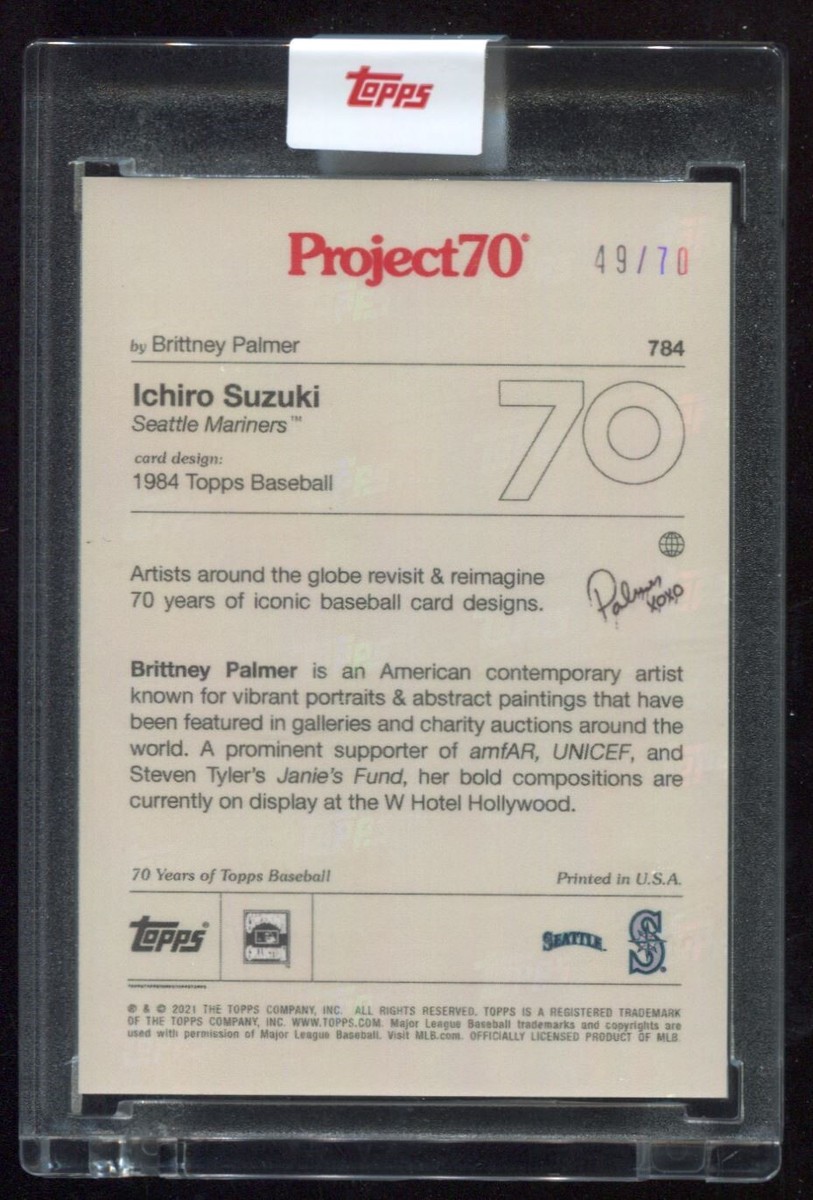 TOPPS PROJECT 70 FOIL #784 ICHIRO by BRITTNEY PALMER