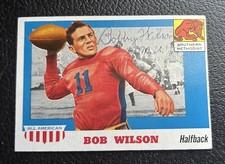 Robert Bob Wilson Signed Autographed  1955 Topps All-American Card  #71   SMU