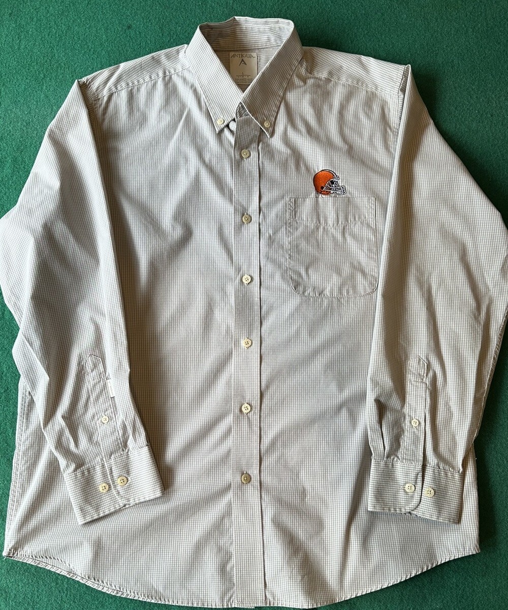 cleveland browns dress shirt Men's Cleveland Browns NFL x Darius Rucker Collection by Fanatics Black  Convertible Twill Long Sleeve Button-Up Shirt