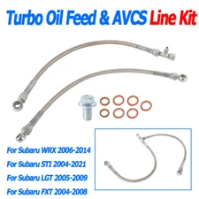 Turbo Oil Feed & AVCS Line Set For Subaru WRX 06-14,STI 2004-2021,LGT 05-09,FXT
