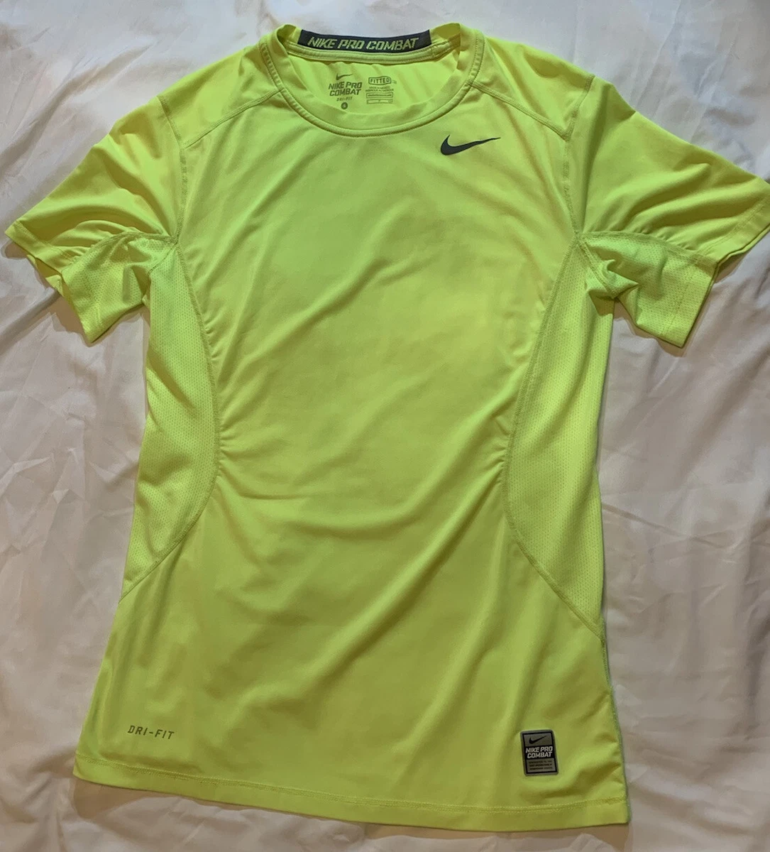 Yellow nike hotsell compression shirt