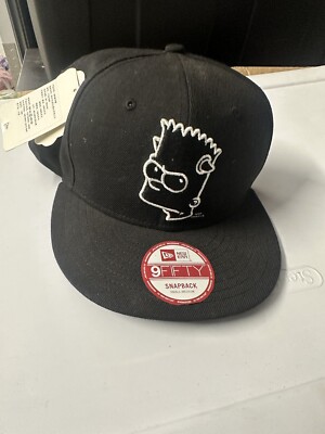 The Simpsons Bart New Era 9Fifty Snapback Black Hat S/M 11241065
