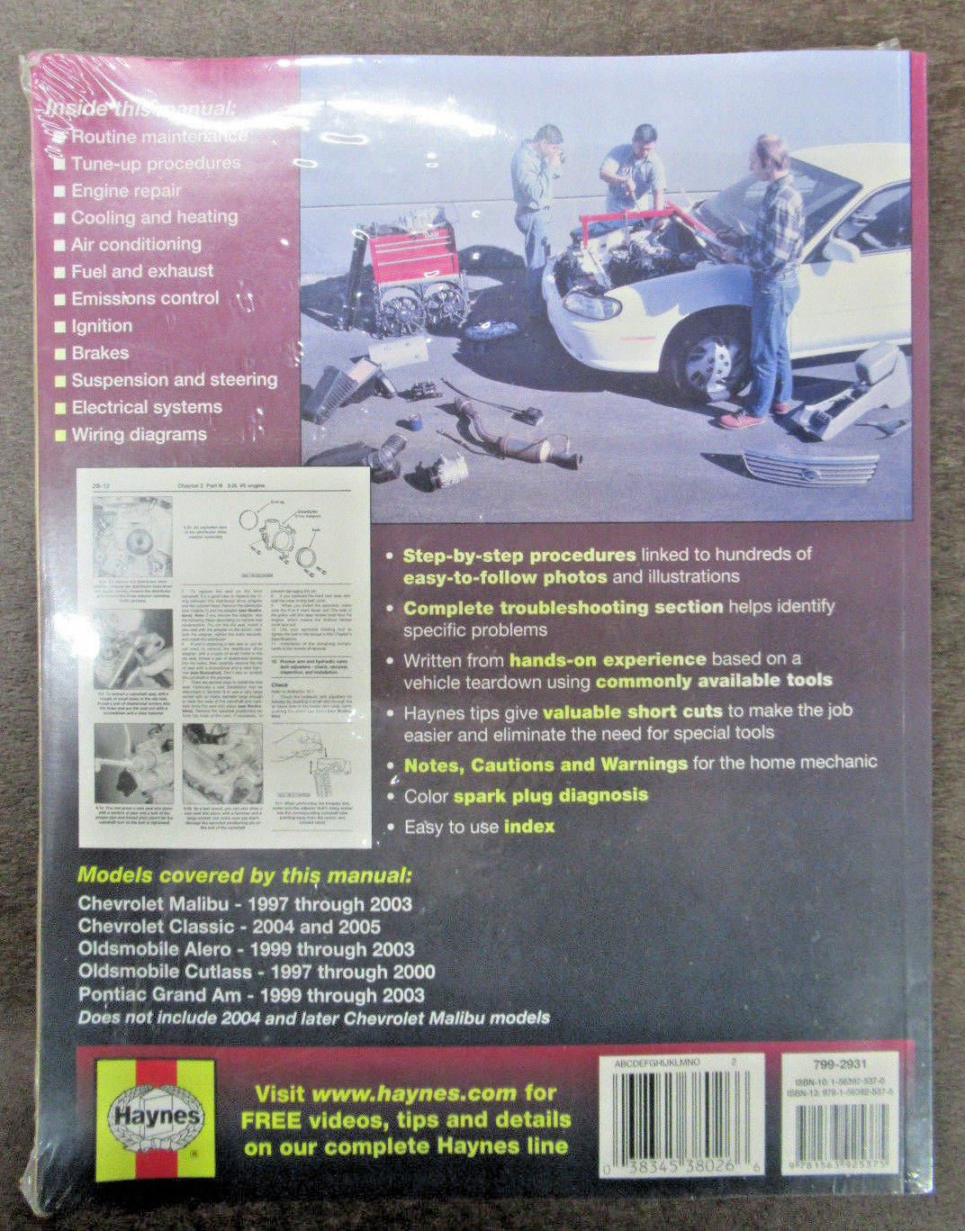 Repair Manual Haynes 38026 General Motors Malibu Alero Cutlass Grand Am  19972005 | eBay