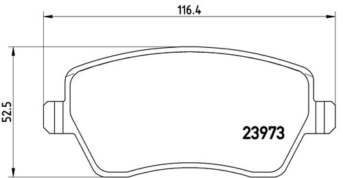 Kit Pastiglie Freno BREMBO RENAULT CLIO IV 1.5 dCi 75 KW 55 CV 75 - Foto 2 di 3