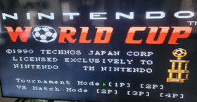 SOCCER Nintendo Entertainment System WORLD CUP Video Game Cartridge NES Tested