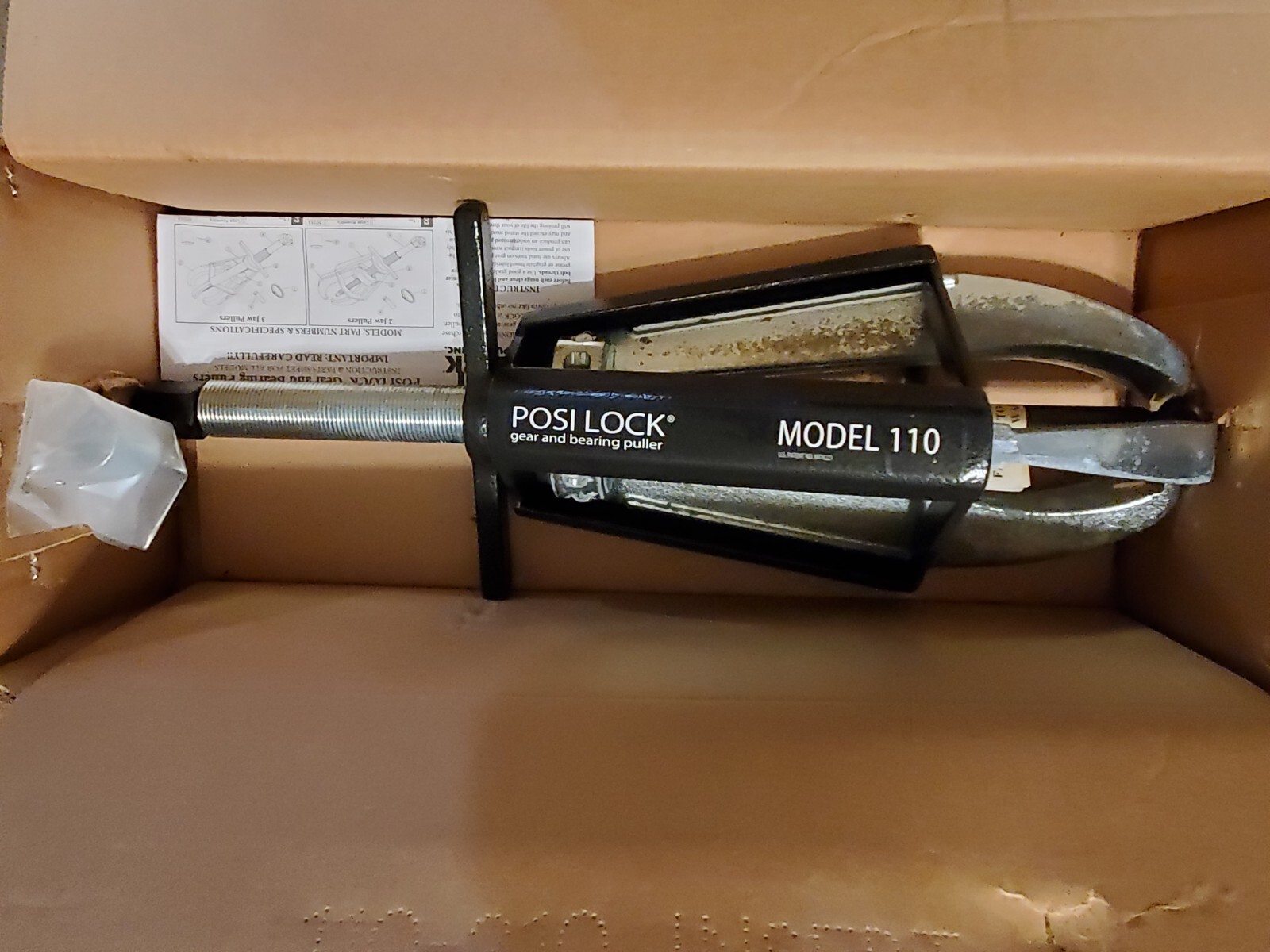 Posi Lock 110 Manual Caged Jaw Puller, 3 Jaws, 20 Tons Capacity, 10