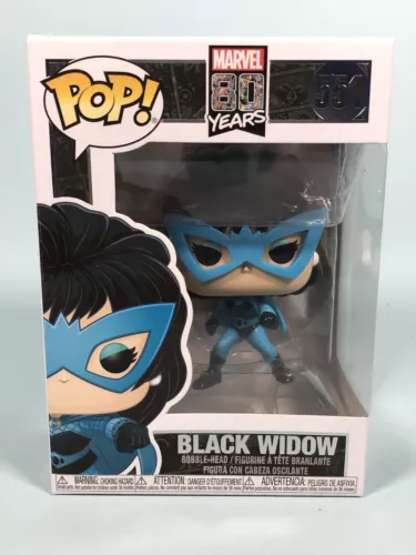 Funko Pop! Marvel: 80 Aniversario - Primera aparición Black Widow 551 Bobble