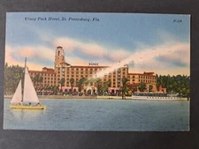 Postcard Florida St Petersburg FL Vinoy Park Hotel