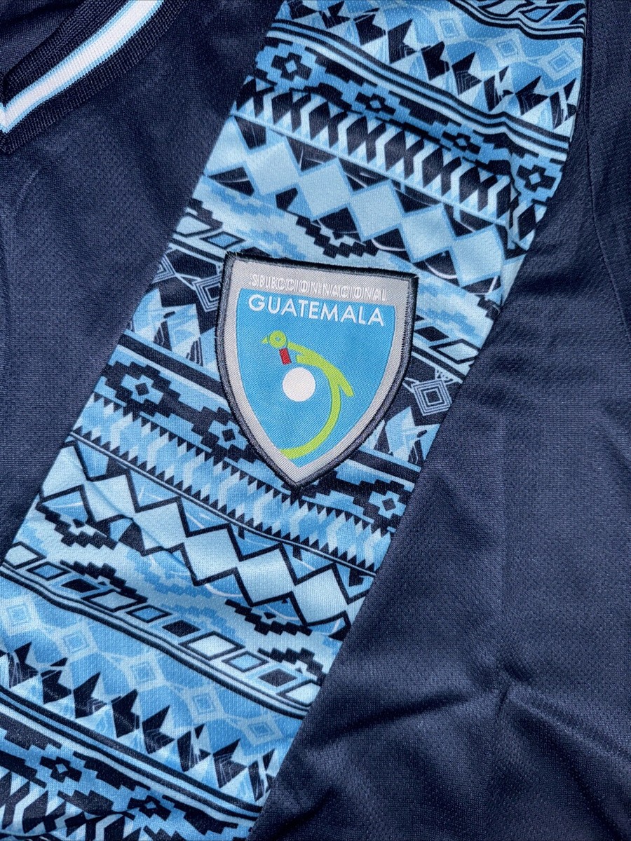 Guatemala Away Soccer Jersey Navy Blue/Baby Blue Large New | eBay