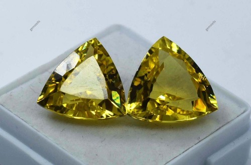 Zafiro amarillo natural de Ceilán de 17 quilates CERTIFICADO billón de piedras preciosas - Imagen 3 de 12