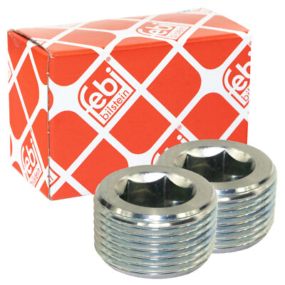 Ölablassschraube 2 x 38179 FEBI für Alfa Citroen Fiat 500 Ford Lancia Peugeot