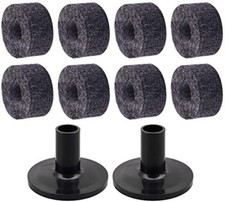 10 Pack Cymbal Stand Felts Washer Replacement Drum Cymbal Felt Pads with Cymbal