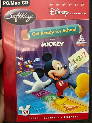 Disney Learning : Get Ready For School With Mickey Mouse PC/MAC COMPUTER GAME
