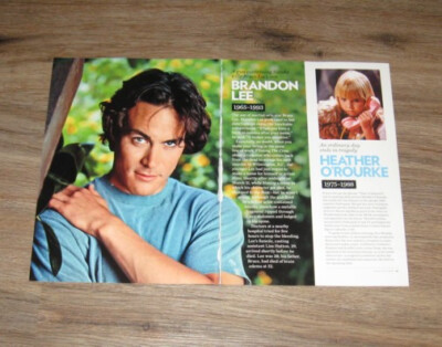 GONE TOO SOON Brandon Lee original TWO pages PHOTO + text