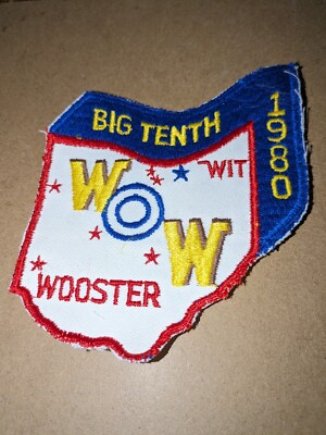 WIT Wandering Ohio Winnies Big Tenth Rally Wooster, Ohio 1980 Vintage Patch WOW