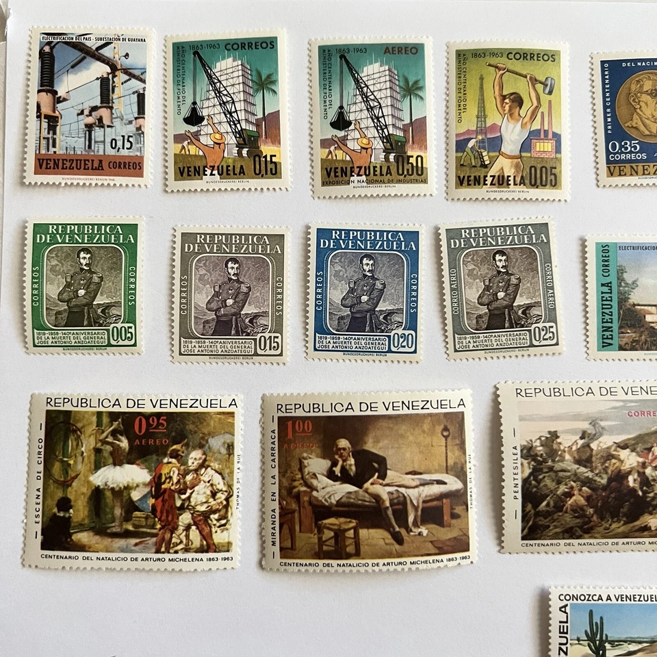VENEZUELA 批量 所有不同的 完好 全新 现代邮票 几件 短套装 #2 — 第 2/4 张图片