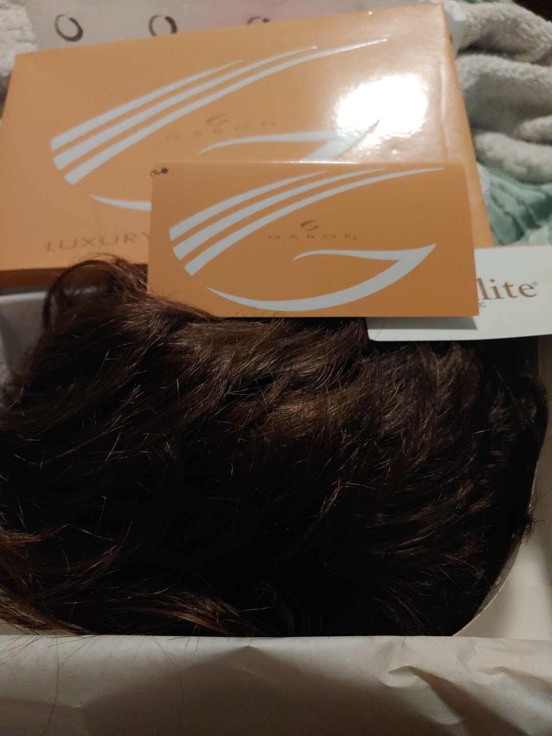 🎀CARTE BLANCHE Wig by GABOR Average Lace Front Mono Top NIB Coffee Mist