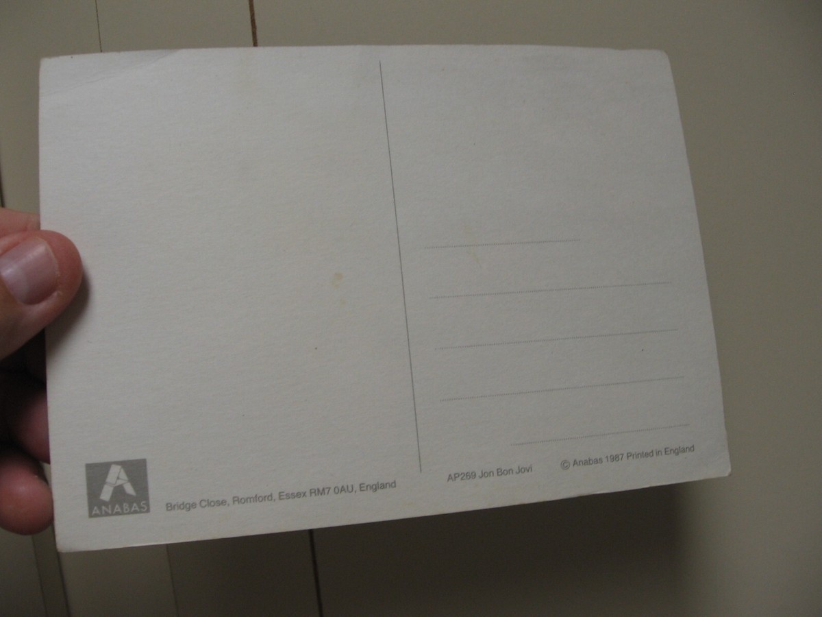 Jon Bon Jovi Postal card 7x5