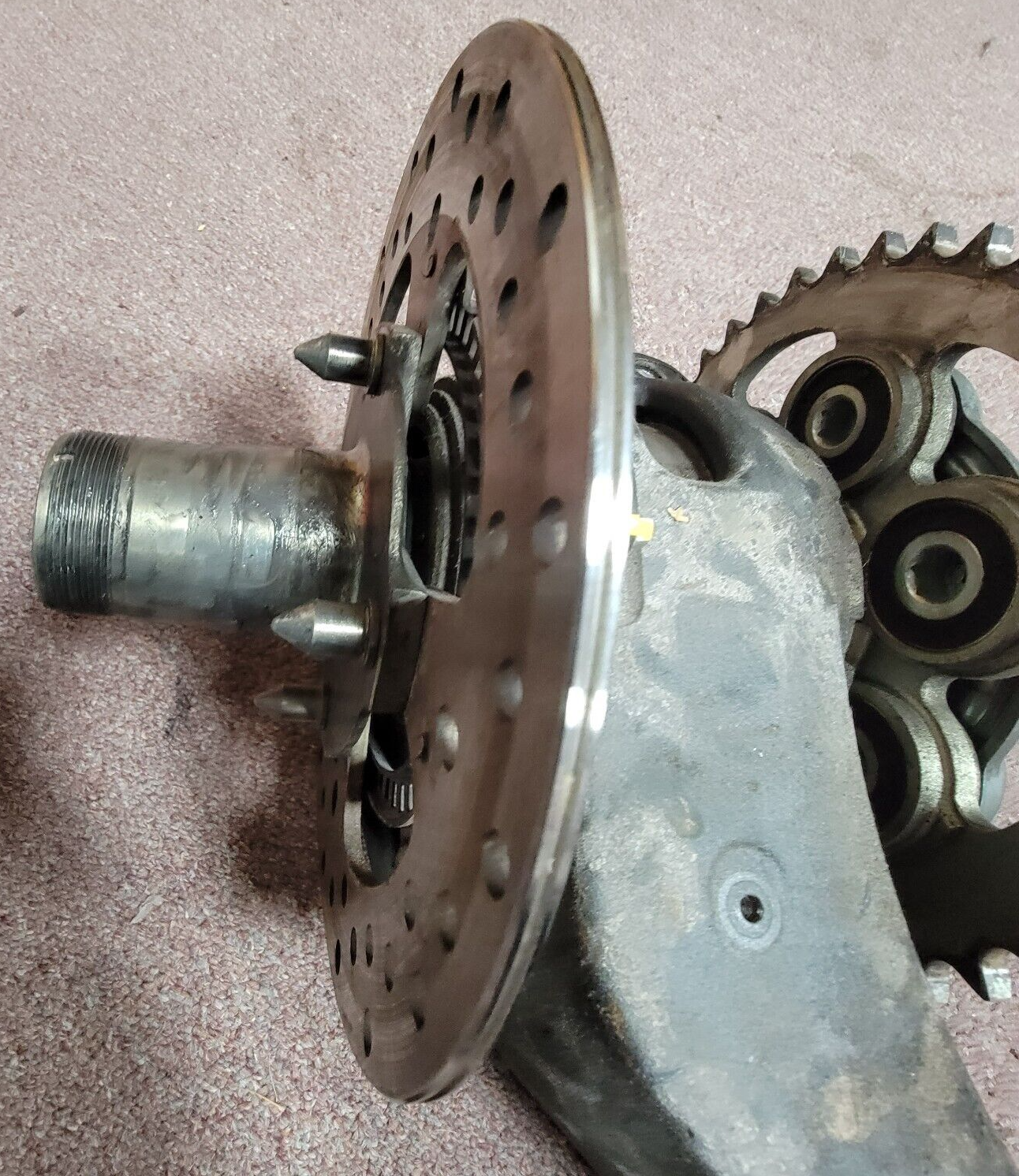 Ducati Panigale V4 Streetfighter Swingarm Hub Brake Disc Spindle