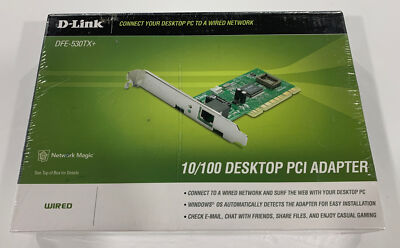 D-LINK DFE-530TX+ FAST ETHERNET 10/100Mbps Ethernet Desktop Adapter - New Sealed