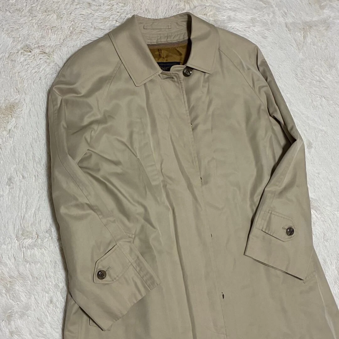 Auténtica gabardina larga forrada a cuadros Burberrys Nova beige vintage