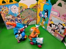 McDonalds Happy meal 1994 Animaniacs x4 COMPLETE  2 VERSION BOXES