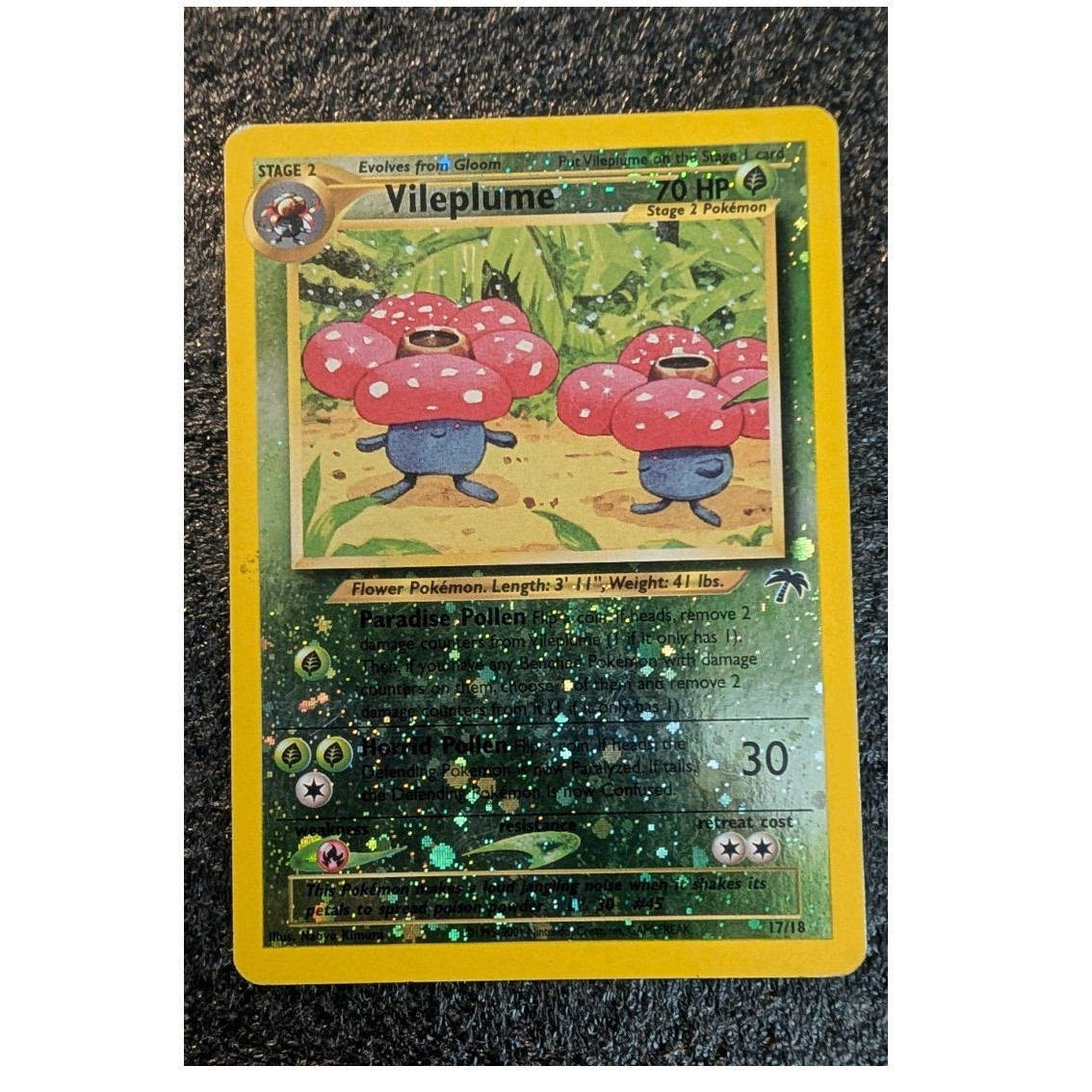 Pokemon TCG Vileplume Jungle 15/64 Holo Rare 80 HP 1999 Wizards of the Coast