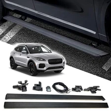 Power Running Boards for 2018-2023 Jaguar E-PACE Electric Retractable Black