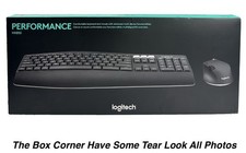Logitech Performance Wireless Keyboard MK825 Mouse Combo Comfortable Keys Black