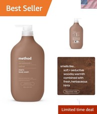 Transform Your Shower with Eco-Friendly Sandalwood + Vetiver Body Wash - 28oz 0.85 per gallon