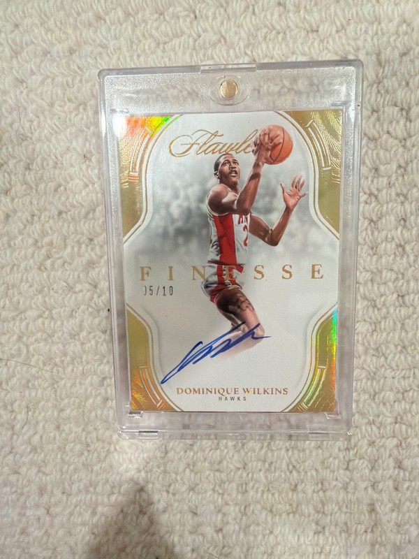 Dominique Wilkins 2024-2025 Panini Flawless Finesse Signatures Auto Gold 5/10