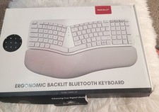 Macally BTBLERGO2A Usb Ergonomic Backlit Keyb...