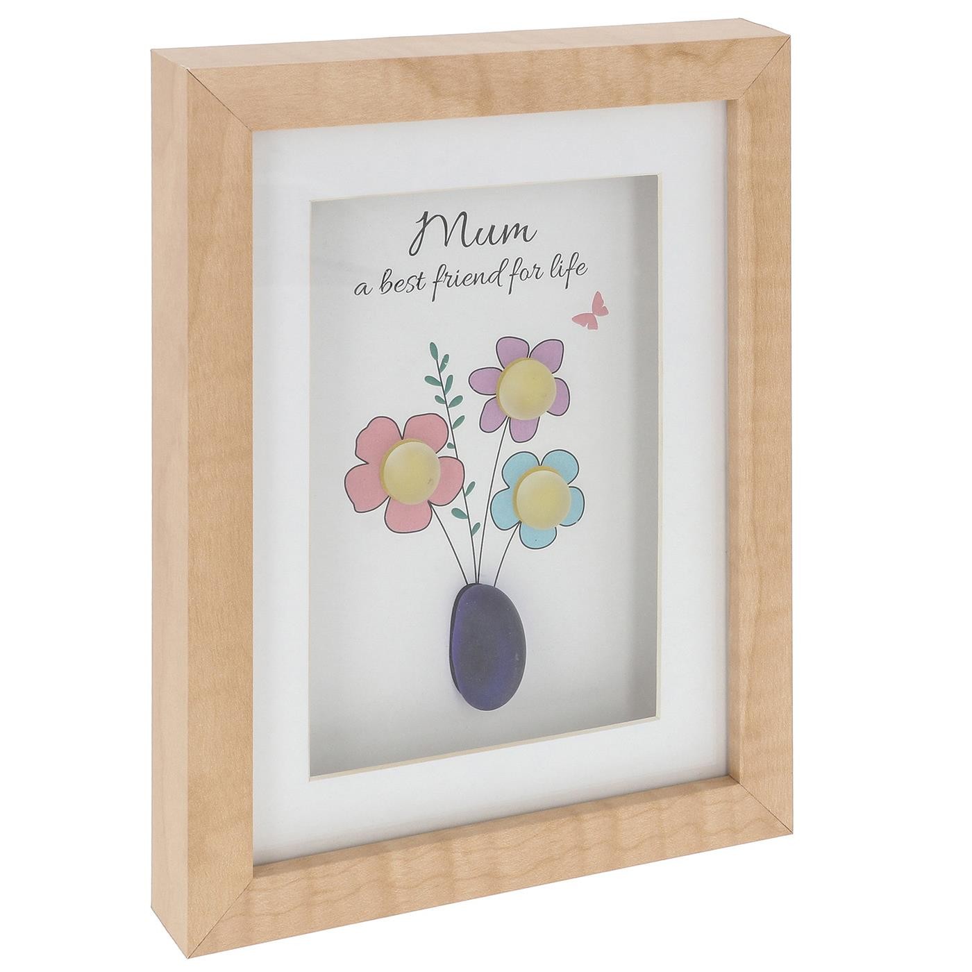 Shudehill Giftware Pebble Glass Portrait Plaque Mum