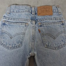 1990's Little Levi's Orange Tab Blue Jeans Youth Size 6 Reg 550 Relaxed Fit Lght