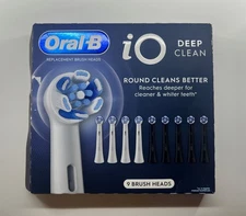 Oral-B iO Deep Clean Replacement Toothbrush Head, 9-count