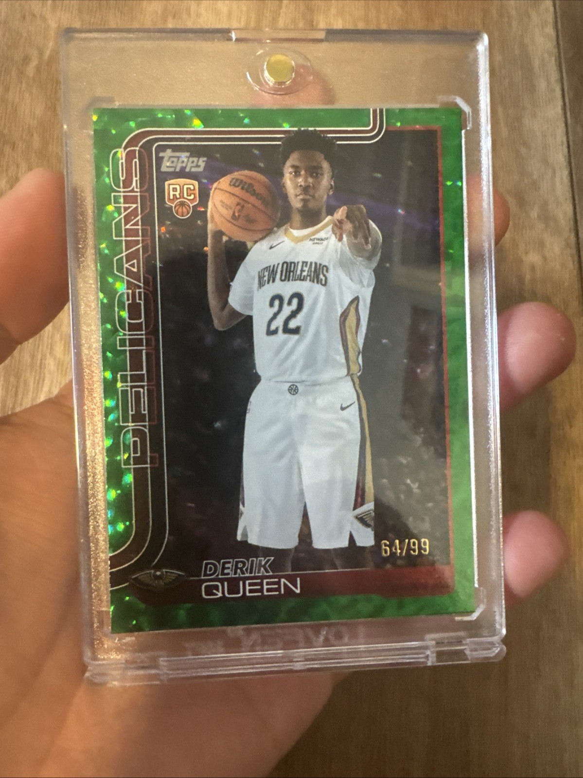 2025-26 Topps - Derik Queen #213 Green Rainbow /99 (RC)