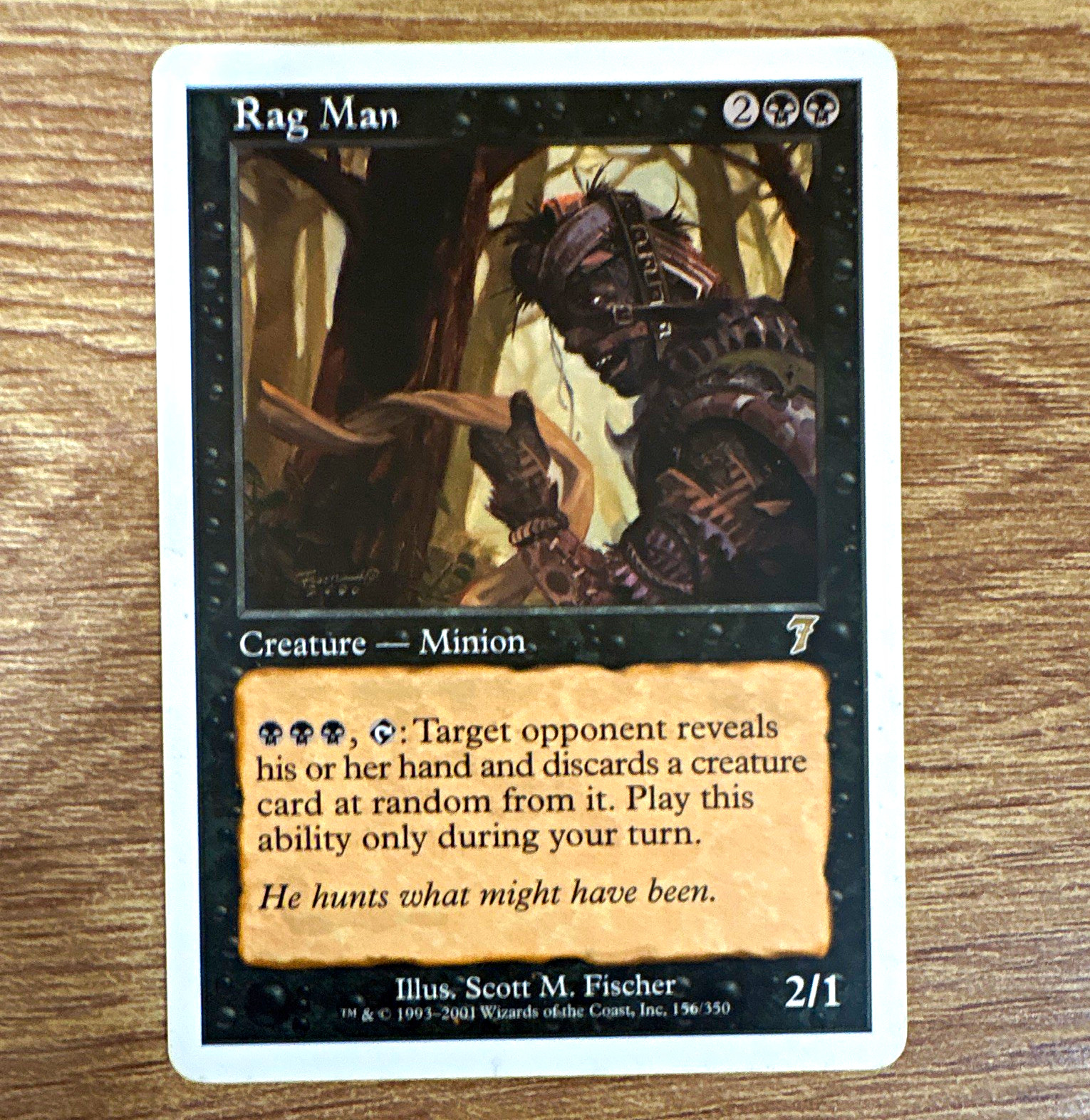 Wizards of the Coast Rag Man MTG 7th Edition Black Regular #156/350