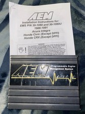Aem Programmable Engine Management System Honda Civic Crx 1988-1991 Pn 30-1080