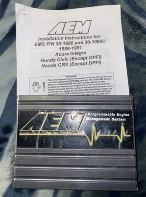 Aem programmable, engine management System Honda Civic crx 1988-1991 PN 30-1080