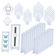40 PCS Floating Display Case, 3D Challenge Coin Display Holder Frames White