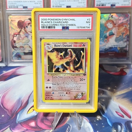 Blaine's Charizard (Unlimited) graded PSA 7 for sale on eBay