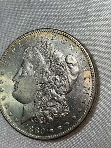 Dólar de plata Morgan 1880-O, EE. UU., 90 % detalles sin circular -TÚ GRADO- K7,9 - Imagen 4 de 8
