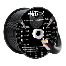 14/2 Gauge Speaker Wire Cable 100 Ft,Tinned OFC Copper-UL CL3 Rated,Indoor/Out..