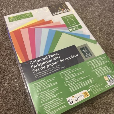 Crelando farbiges Papier 270/135 g/m² - Kunst & Handwerk - 200 Blatt