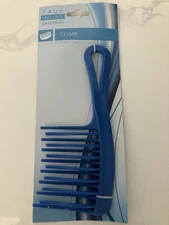 NEW Wide Tooth Comb for all Hair Types -Detangling, and Wet Hair - Large BLUE