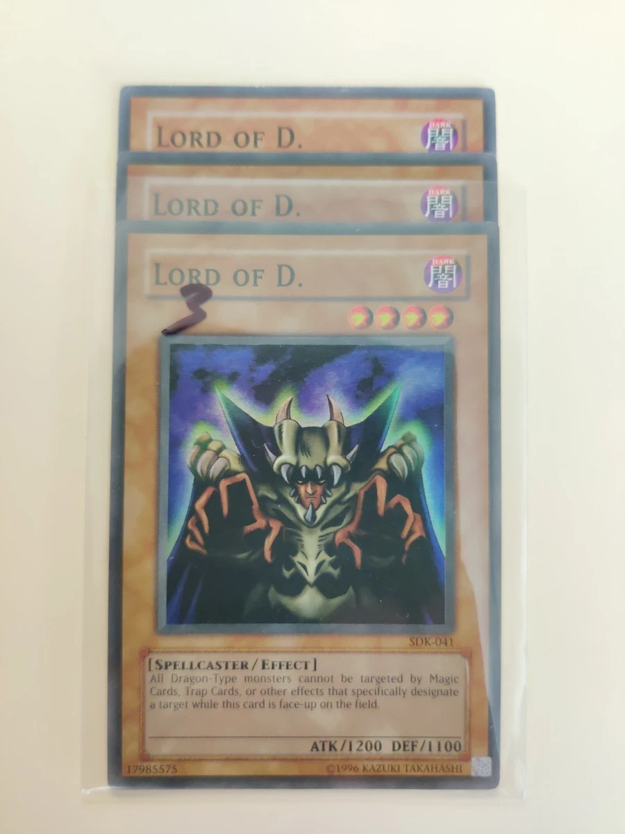 yugioh lord of d deck Amazon.com: Yu-Gi-Oh! - Lord of D. (YuGiOh TCG Card) 2002 Yu-Gi-Oh! Starter  Deck Kaiba - [Base] main image 0