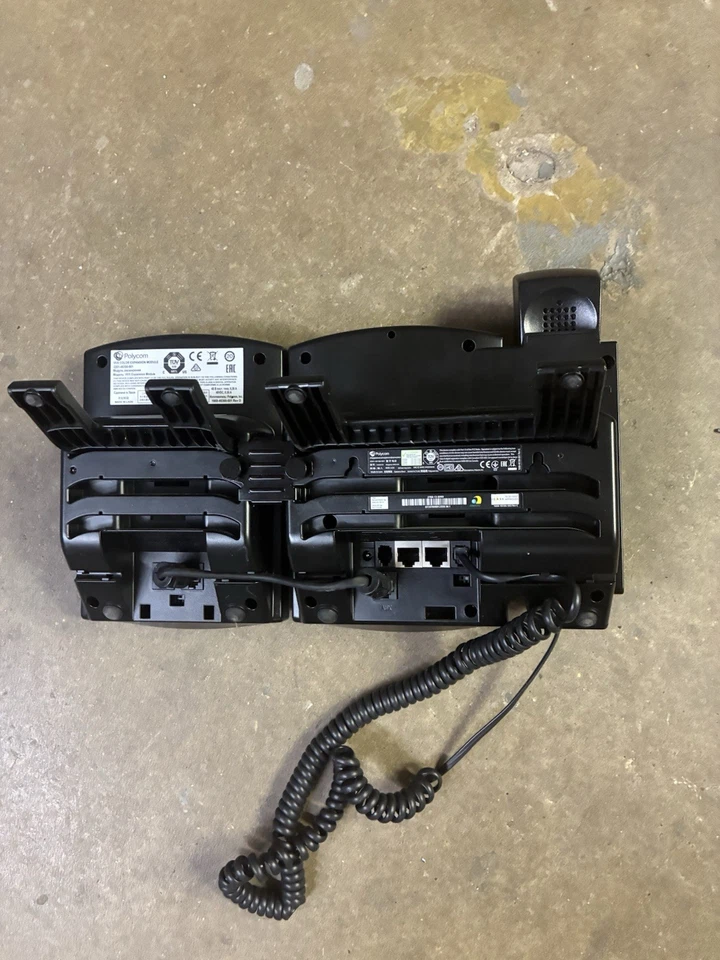 Телефон Polycom VVX 410 (2201-46162-001) с модулем расширения линии 28 - Изображение 2 из 3
